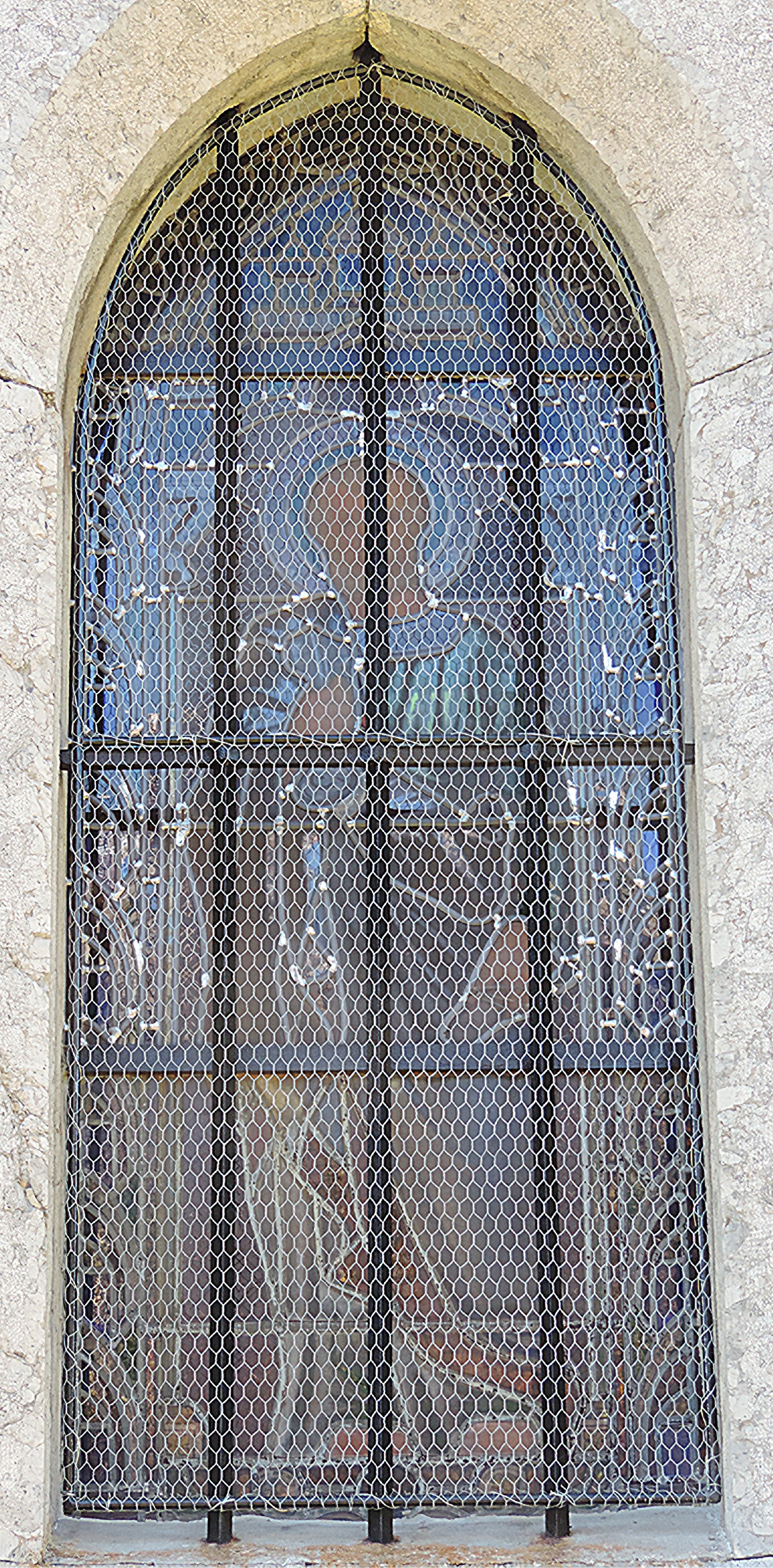 Protection vitrail extérieur