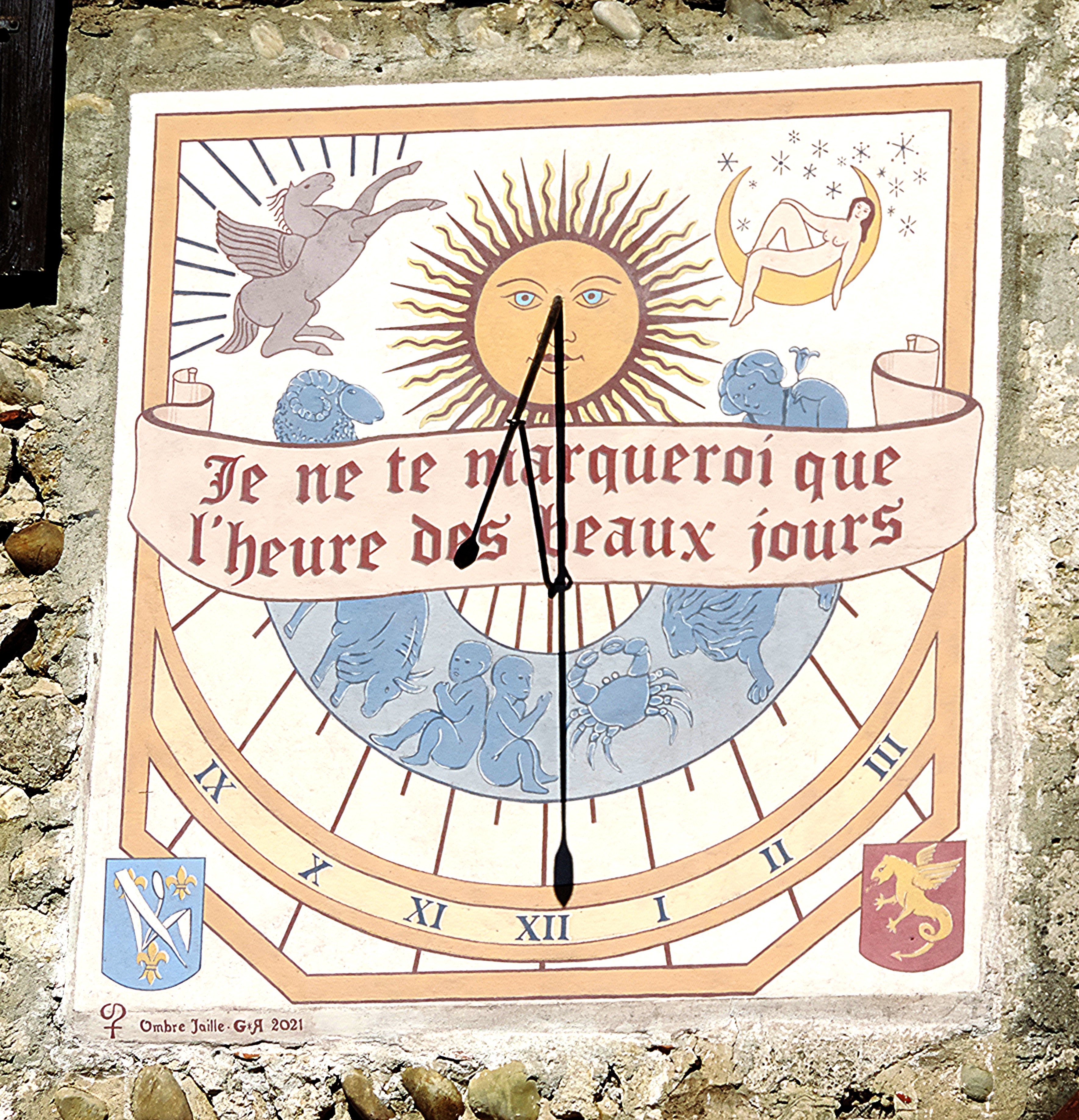 Restauration cadran citée médiévale