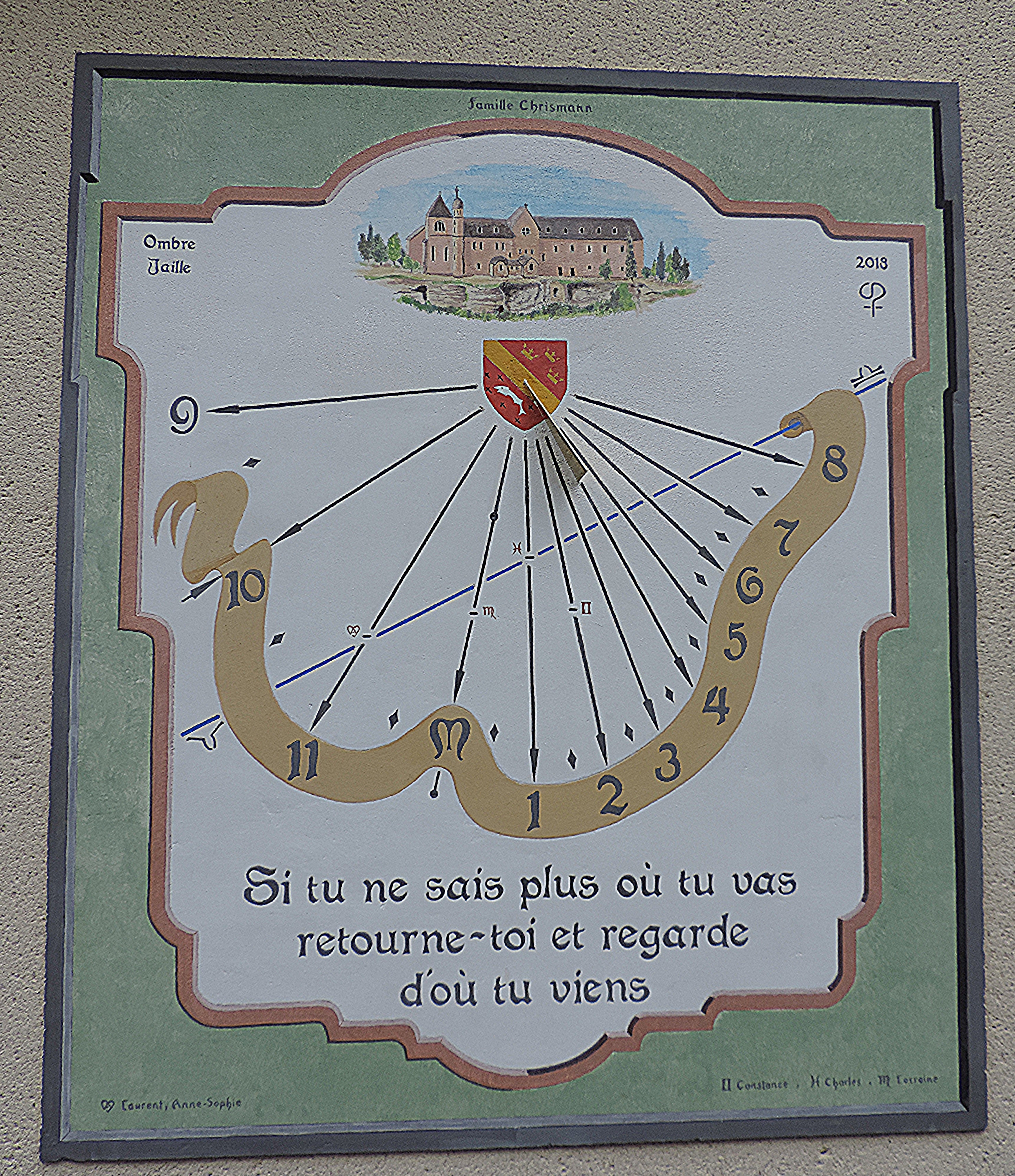 Création cadran solaire familial